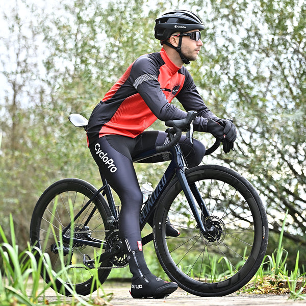 tenue cyclisme hiver rouge eklips 4