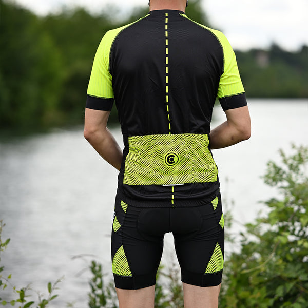 tenue cyclisme practical homme jaune 4
