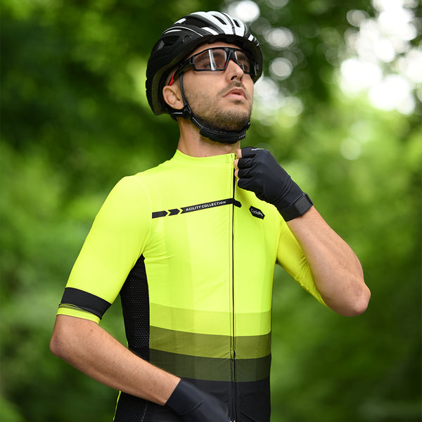 tenue cycliste adventure jaune fluo 2
