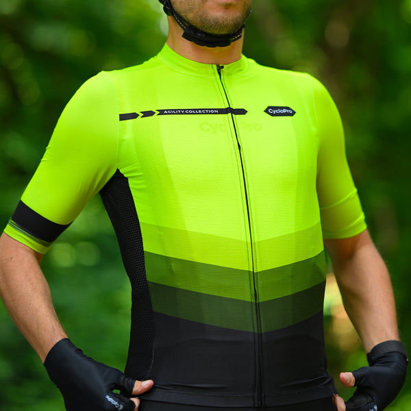 maillot cycliste agility vert 2