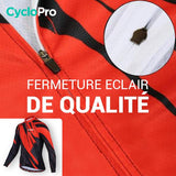 TENUE CYCLISTE AUTOMNE ROUGE - ABSTRACT+ tenue de cyclisme CycloPro 