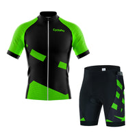 tenue cycliste ete vert poches 1