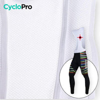 TENUE CYCLISTE HIVER BLANCHE - HAPPY+ - DESTOCKAGE tenue de cyclisme CycloPro 
