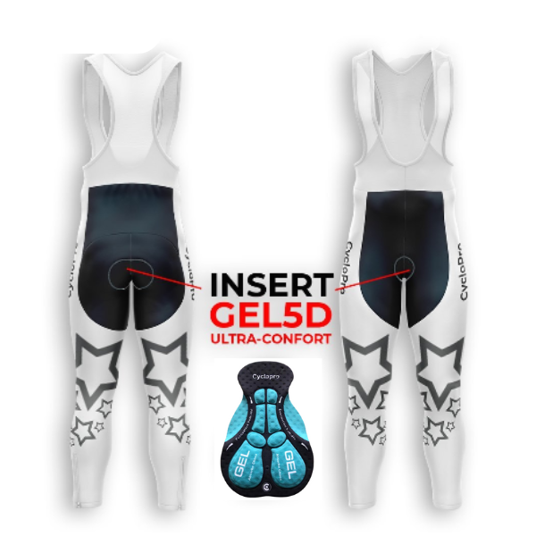 Outfit da ciclismo invernale Bianco - Star+