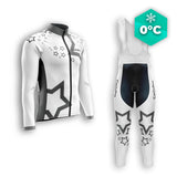 TENUE CYCLISTE HIVER HOMME BLANCHE - STAR+ tenue cyclisme homme CycloPro XS 