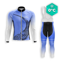 TENUE CYCLISTE HIVER HOMME BLEU - TRACE+ tenue cyclisme homme CycloPro XS 