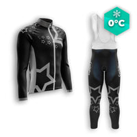 TENUE CYCLISTE HIVER HOMME NOIRE - STAR+ tenue cyclisme homme CycloPro XS 