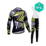 TENUE CYCLISTE HIVER JAUNE - DIRTY+ tenue de cyclisme CycloPro Avec XS 