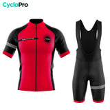 Tenue De Cyclisme Été Rouge - Collection Eklïps - DESTOCKAGE