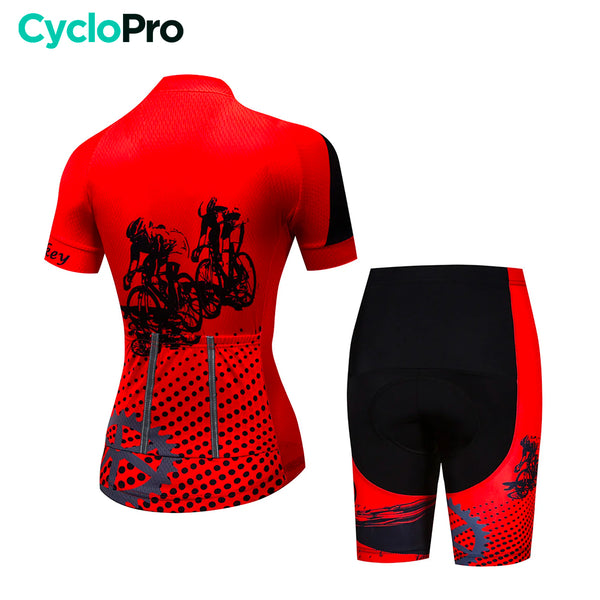 tenue femme cyclisme ete cycling sans bretelle dos