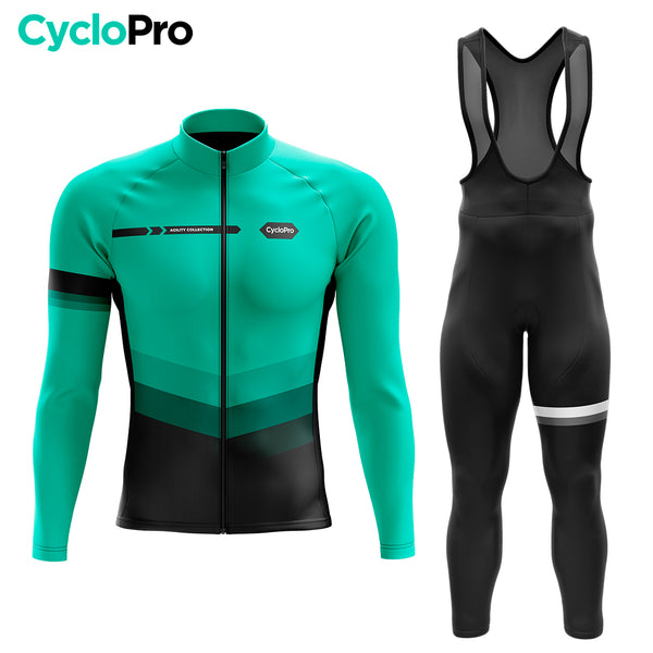 Tenue cycliste hiver Bleue - Agility