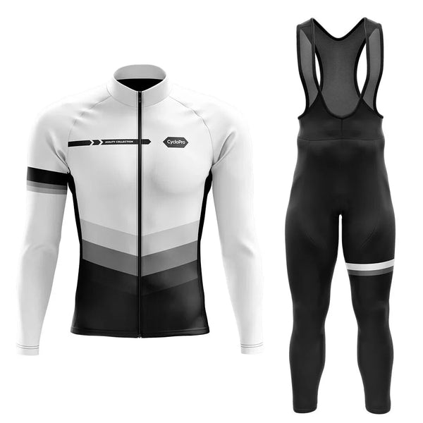 Traje de ciclismo de invierno blanco - Agilidad