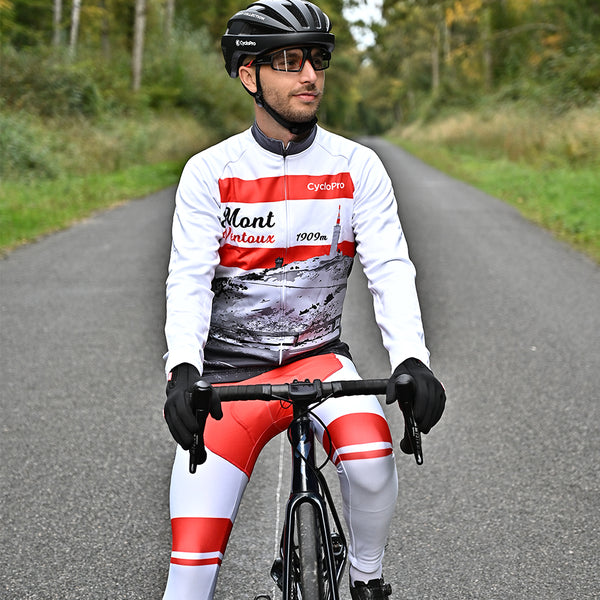 rennrad wintertrikot Langes Fahrradtrikot - Winter - Mont Ventoux