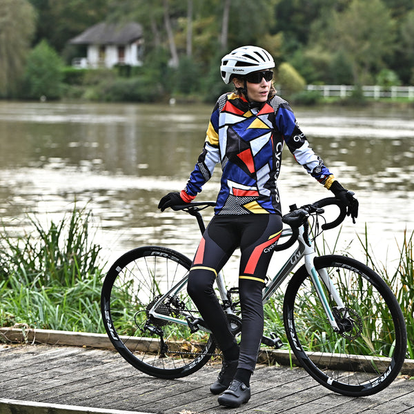 tenue thermique cyclisme mosaique femme 5