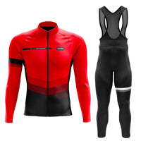 Atuendo de ciclismo de invierno rojo - agilidad