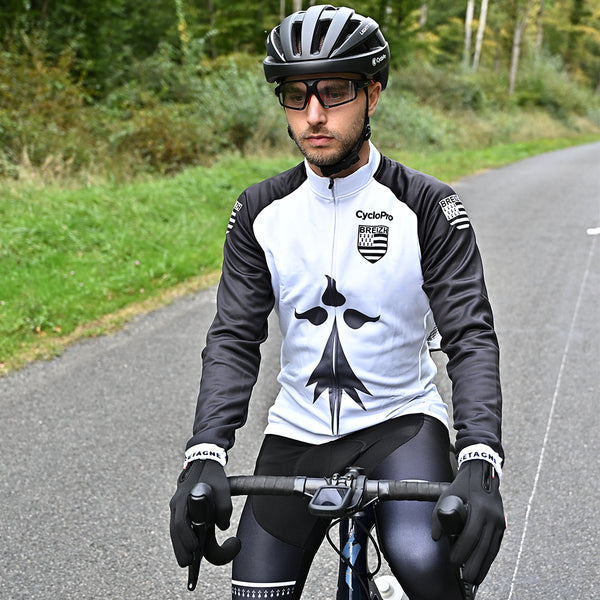 Langes Fahrradtrikot - Winter - Bretagne