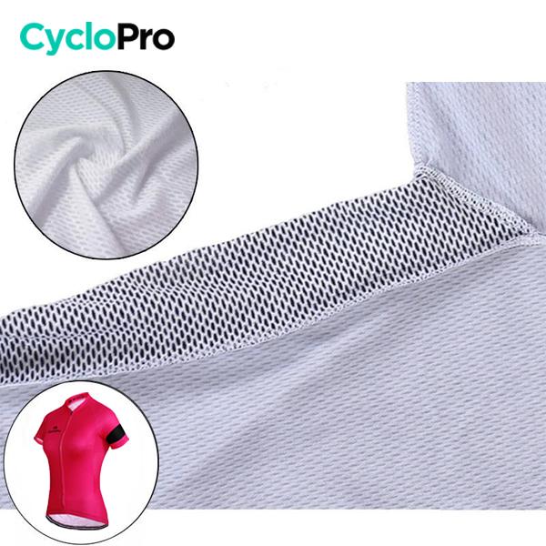 TENUE VÉLO DE ROUTE ROSE - ÉLÉGANCE+ Tenue de cyclisme été CycloPro 