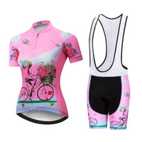 Tenue Vélo de Route Rose - Happy+