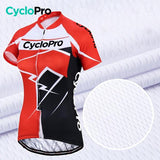 TENUE VÉLO DE ROUTE ROUGE - CONFORT+ Tenue de cyclisme été CycloPro 
