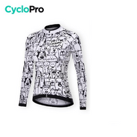 MAILLOT VÉLO FEMME HIVER - PETS+ - DESTOCKAGE