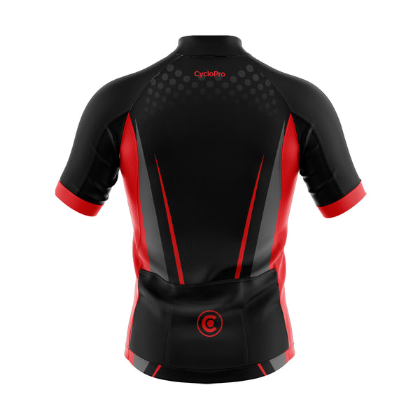 tenue cyclisme Rouge solidity maillot dos