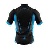 tenue cyclisme bleu solidity maillot dos