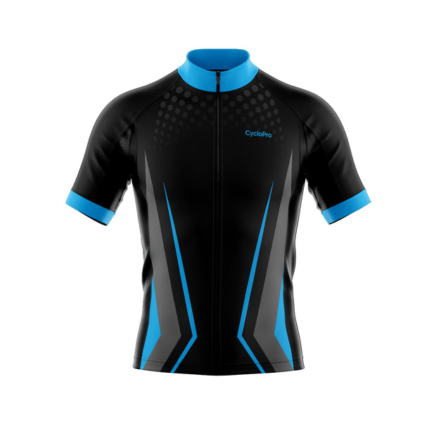 tenue cyclisme bleu solidity maillot face