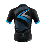 tenue cyclisme bleu speed maillot dos
