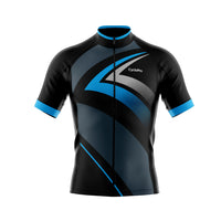 tenue cyclisme bleu speed maillot face