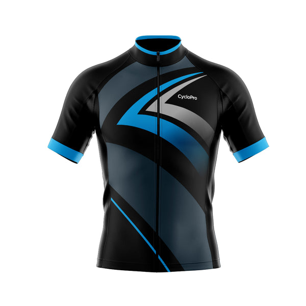 tenue cyclisme bleu speed maillot face