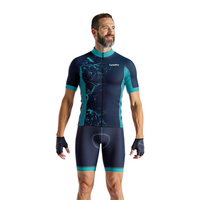 tenue cyclisme bleue artistic modele