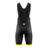 tenue cyclisme jaune speed cuissard dos