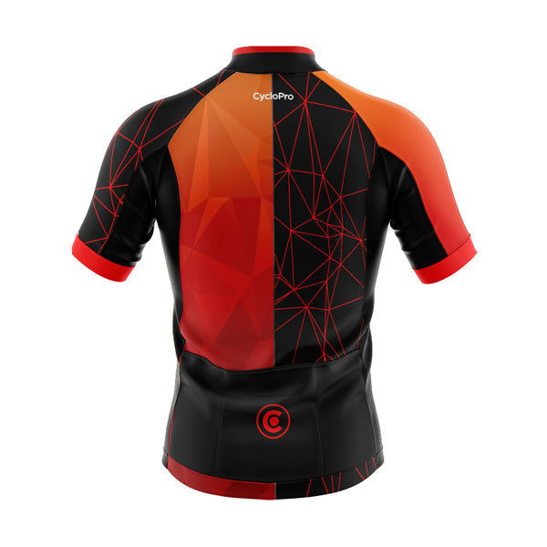 tenue cyclisme rouge luminar maillotdos