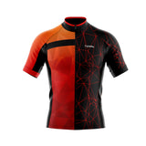tenue cyclisme rouge luminar maillot face