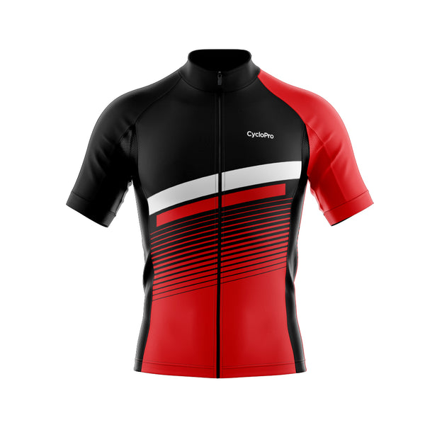 tenue cyclisme rouge turbo maillot face