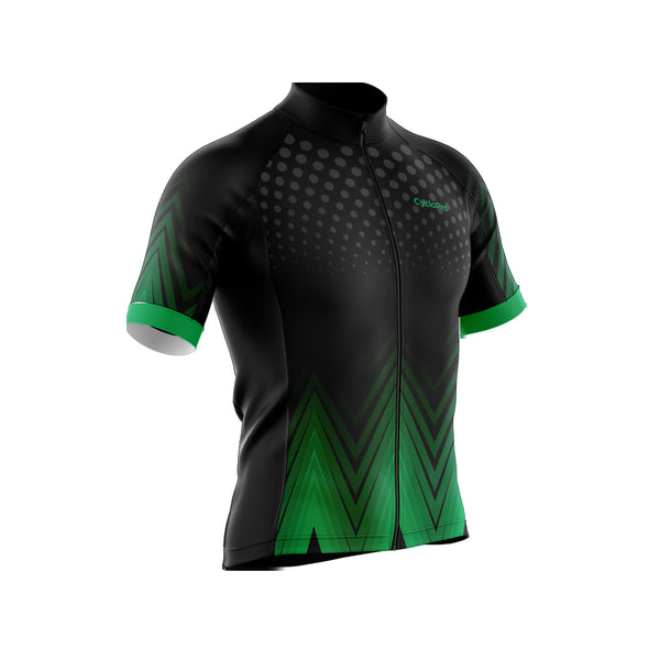 tenue cyclisme vert ecco maillot 3 4