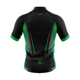 tenue cyclisme vert solidity maillot dos