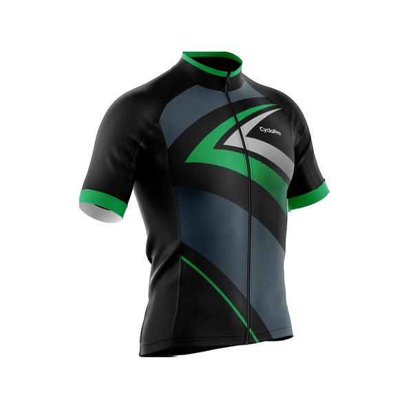 tenue cyclisme vert speed maillot 3 4
