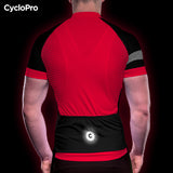 Pacchetto estivo rosso completo eklïps - outfit da ciclismo + guanti + calzini + occhiali