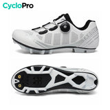 Chaussures Blanches VTT/MTB - XC chaussures vélo xc CycloPro 