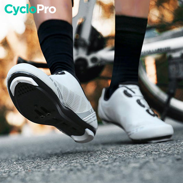 Chaussures de route blanches - Road+ chaussures de route CycloPro 
