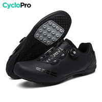Chaussures Route/VTT Noires - Plate+ Chassures plates vélo CycloPro 36 