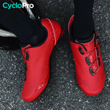 Chaussures vélo de route rouge - Road+ chaussures de route CycloPro 