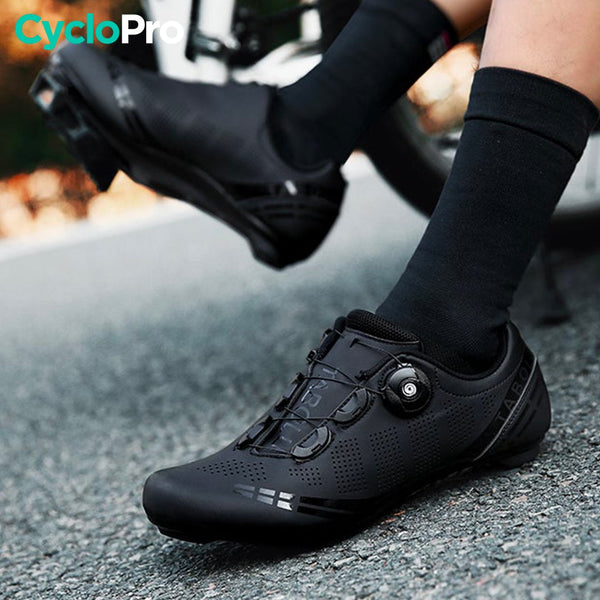 Chaussures velo de route noires Road CycloPro