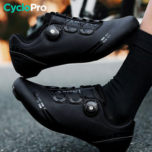 Chaussures velo de route noires Road CycloPro