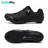 Chaussures vélo de route noir - Road+ chaussures de route vélo CycloPro 