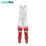COLLANT CYCLISTE AUTOMNE HOMME ROUGE - CRISTAL+ cuissard long homme GT-Cycle Outdoor Store XS 