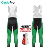COLLANT CYCLISTE AUTOMNE HOMME VERT - DIMENSION+ cuissard long homme GT-Cycle Outdoor Store 