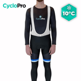 COLLANT CYCLISTE BLEU ÉVASION+ - AUTOMNE - HOMME cuissard long homme GT-Cycle Outdoor Store XS Avec Bretelles 