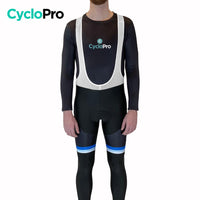 COLLANT CYCLISTE BLEU ÉVASION+ - HIVER collant thermique homme GT-Cycle Outdoor Store XS Avec Bretelles 